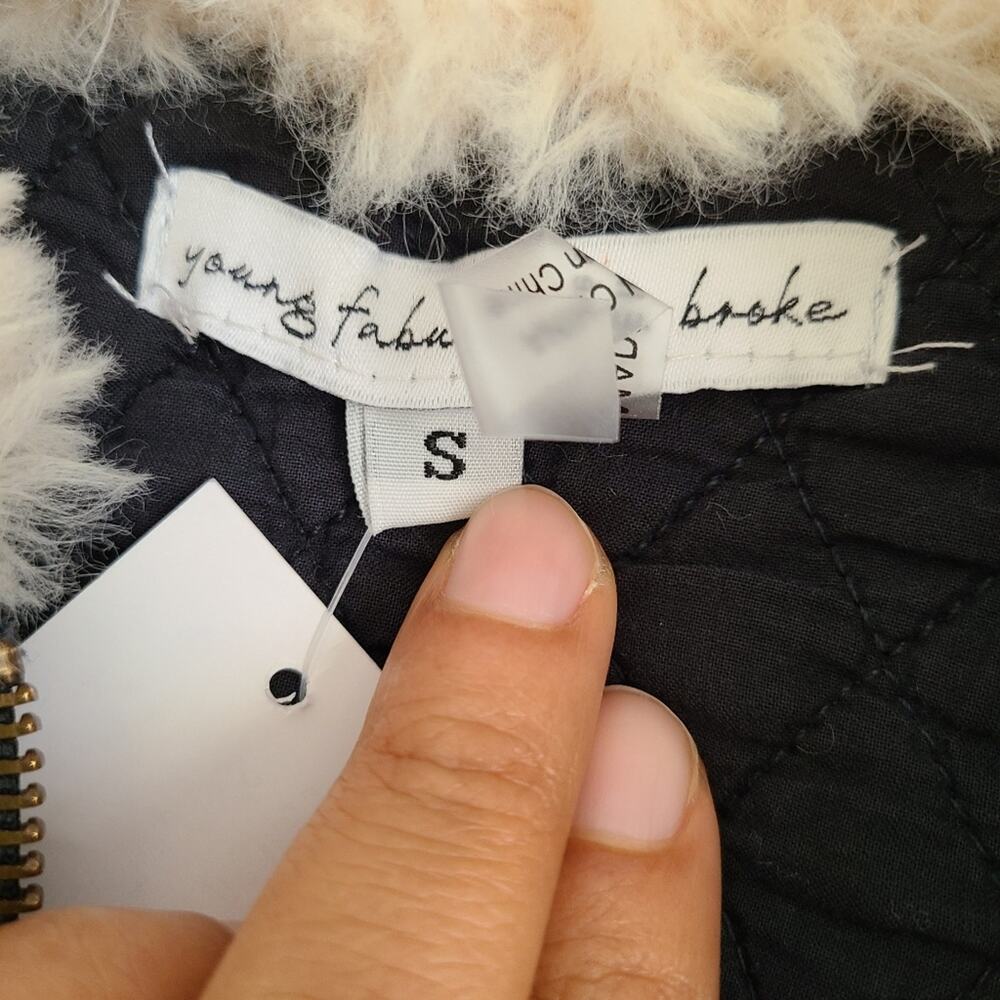 Young Fabulous & Broke Navy Earhart Jacket NWT Small - Picture 11 of 16